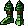 Green Christmas Boots
